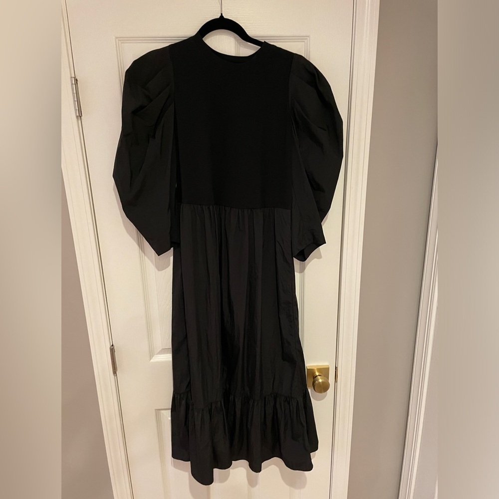Sea New York Black Midi Dress NWT